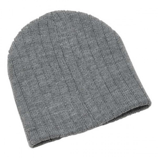 4455-Heather Cable Knit Beanie