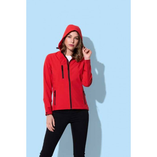 ST5340-Women's Active Softest Shell Hooded Jacket