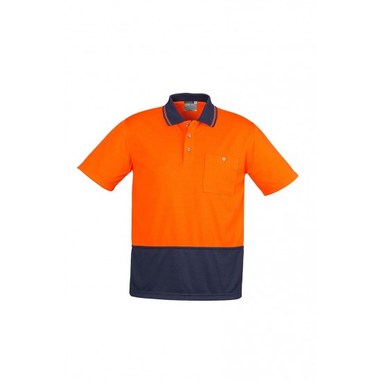 ZH231 - Unisex Hi Vis Basic Spliced Polo - Short Sleeve