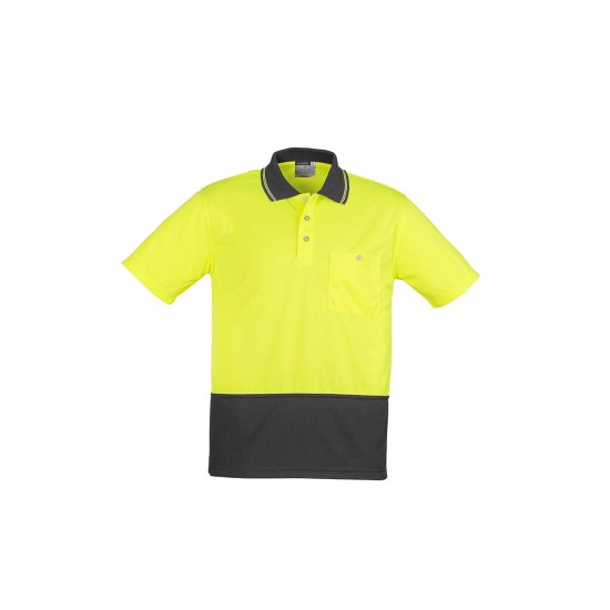 ZH231 - Unisex Hi Vis Basic Spliced Polo - Short Sleeve