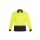 ZH232 - Unisex Hi Vis Basic Spliced Polo - Long Sleeve