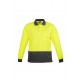 ZH232 - Unisex Hi Vis Basic Spliced Polo - Long Sleeve