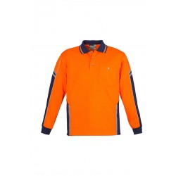 ZH238 - Mens Hi Vis Squad L/S Polo