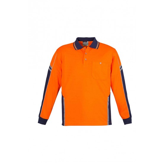 ZH238 - Mens Hi Vis Squad L/S Polo