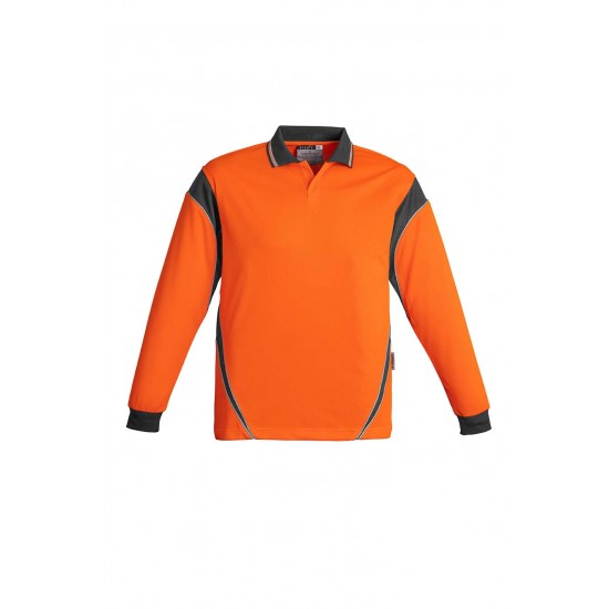 ZH249 - Mens Hi Vis Aztec Polo - Long Sleeve