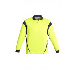 ZH249 - Mens Hi Vis Aztec Polo - Long Sleeve