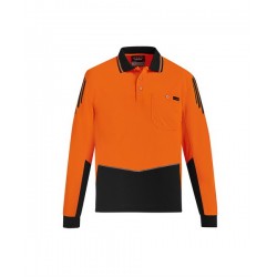 ZH310 - Mens Hi Vis Flux L/S Polo