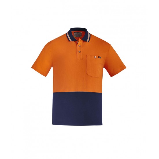 ZH435 - Mens Hi Vis Cotton S/S Polo