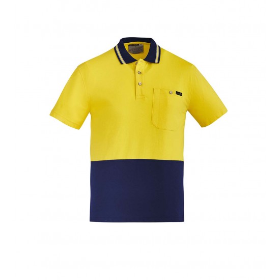 ZH435 - Mens Hi Vis Cotton S/S Polo