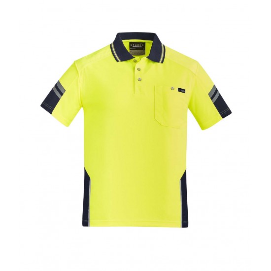 ZH465 - Mens Reinforced Hi Vis Squad S/S Polo