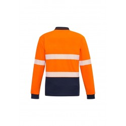 ZH530 - Unisex Hi Vis Segmented L/S Polo - Hoop Taped