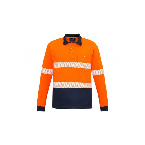 ZH530 - Unisex Hi Vis Segmented L/S Polo - Hoop Taped