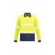 ZH530 - Unisex Hi Vis Segmented L/S Polo - Hoop Taped