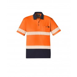 ZH535 - Unisex Hi Vis Segmented S/S Polo - Hoop Taped