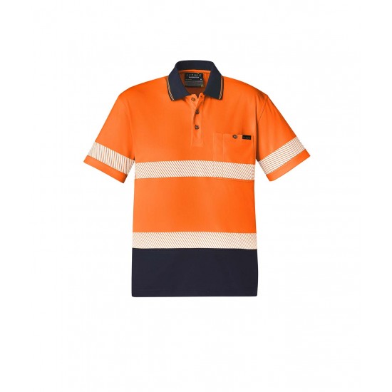 ZH535 - Unisex Hi Vis Segmented S/S Polo - Hoop Taped