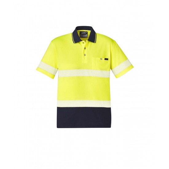 ZH535 - Unisex Hi Vis Segmented S/S Polo - Hoop Taped