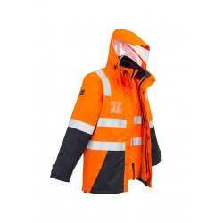 ZJ532 - Mens Hi Vis 4 in 1 Waterproof Jacket