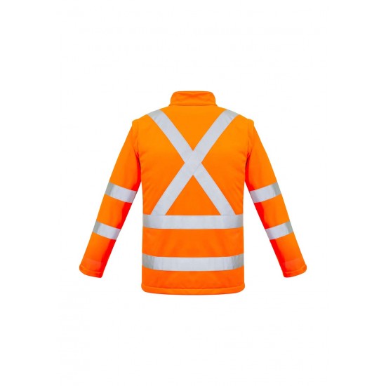 ZJ680 - Unisex Hi Vis 2 in 1 X Back Soft Shell Jacket