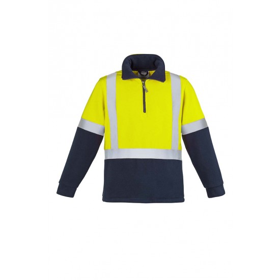 ZT462 - Mens Hi Vis Fleece Jumper - Shoulder Taped