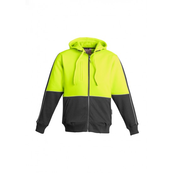 ZT464 - Mens Hi Vis Full Zip Hoodie