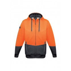 ZT478 - Unisex Hi Vis Textured Jacquard Full Zip Hoodie