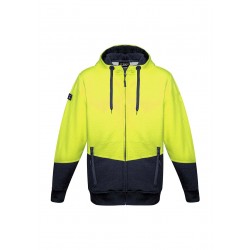 ZT478 - Unisex Hi Vis Textured Jacquard Full Zip Hoodie