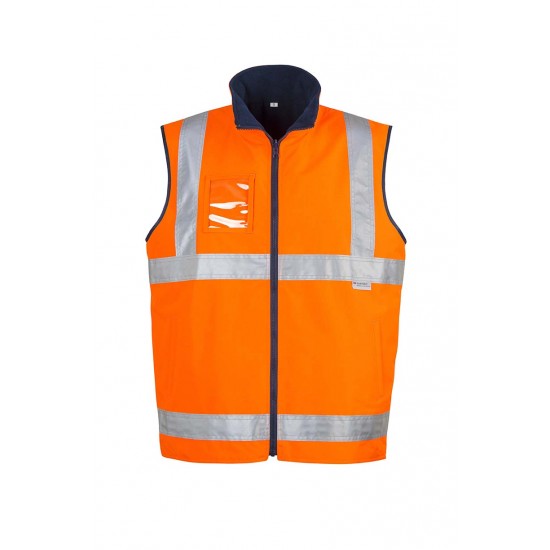 ZV358 - Mens Hi Vis Lightweight Fleece Lined Vest