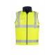 ZV358 - Mens Hi Vis Lightweight Fleece Lined Vest