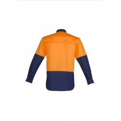 ZW560 - Mens Hi Vis Closed Front L/S Shirt