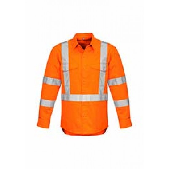 ZW690 - Mens Hi Vis X Back Taped Shirt