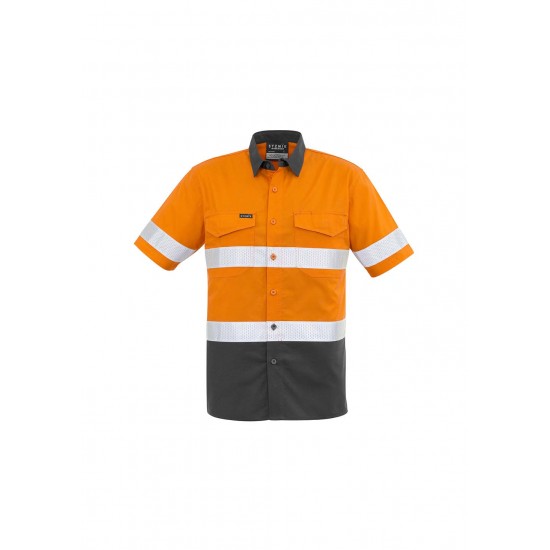 ZW835 - Mens Rugged Cooling Taped Hi Vis Spliced S/S Shirt