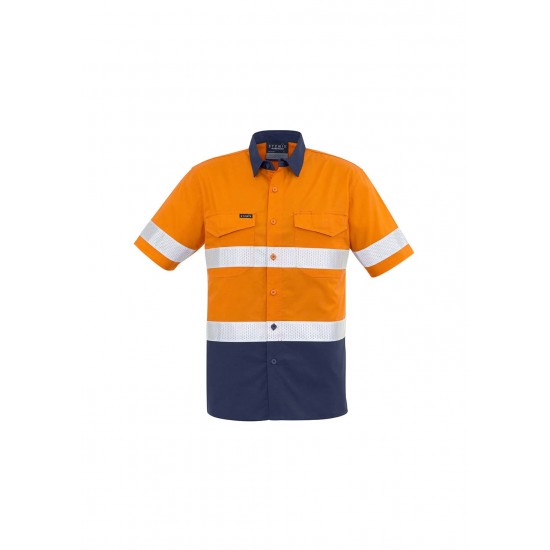 ZW835 - Mens Rugged Cooling Taped Hi Vis Spliced S/S Shirt
