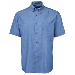 4ICS - JB's S/S INDIGO CHAMBRAY SHIRT