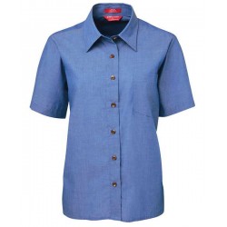 4LICS - JB's LADIES ORIGINAL S/S INIDIGO CHAMBRAY SHIRT