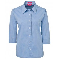 4LSLT - JB's LADIES ORIGINAL 3/4 FINE CHAMBRAY SHIRT