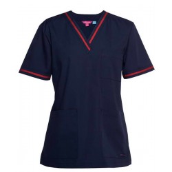 4SCT1 - JB's CONTRAST LADIES SCRUBS TOP