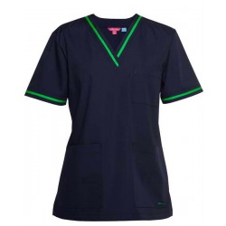 4SCT1 - JB's CONTRAST LADIES SCRUBS TOP