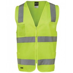 6DNSZ - JB's HV (day-and-night) ZIP SAFETY VEST 