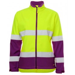 6DWJ1 - JB's LADIES HV day-and-night WATER RESISTANT SOFTSHELL JACKET