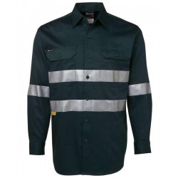 6HDNL - JB's L/S 190G WORK SHIRT WITH REFLECTIVE TAPE