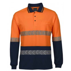 6HLST - JB's HV L/S SEGMENTED TAPE POLO