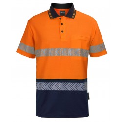 6HMSS - JB's HV S/S day-and-night C/BACK SEGMENTED TAPE POLO