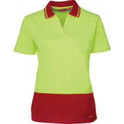 6HNB1 - JB's HV LADIES S/S NON BUTTON POLO