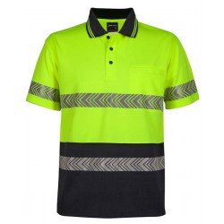 6HSST - JB's HV S/S SEGMENTED TAPE POLO