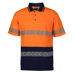 6HSST - JB's HV S/S SEGMENTED TAPE POLO