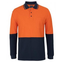 6HVQL - JB's HV L/S COTTON PIQUE TRAD POLO