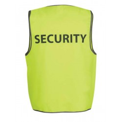 6HVS5 - JB's HV SAFETY VEST PRINT SECURITY