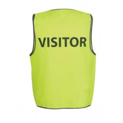 6HVS7 - JB's HV SAFETY VEST PRINT VISITOR