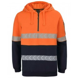 6HZSH - JB's HV (day-and-night) 1/2 ZIP SEGMENTED TAPE HOODIE