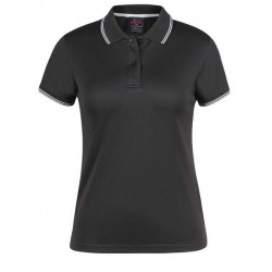 7JCP1 - PODIUM LADIES JACQUARD CONTRAST POLO